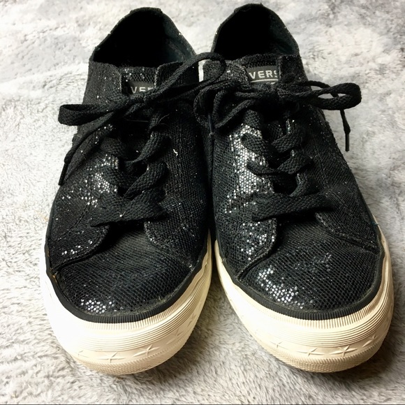 black sparkly chucks
